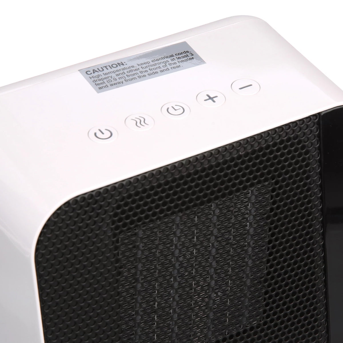 White Electric Ceramic Heater 1500W T240619