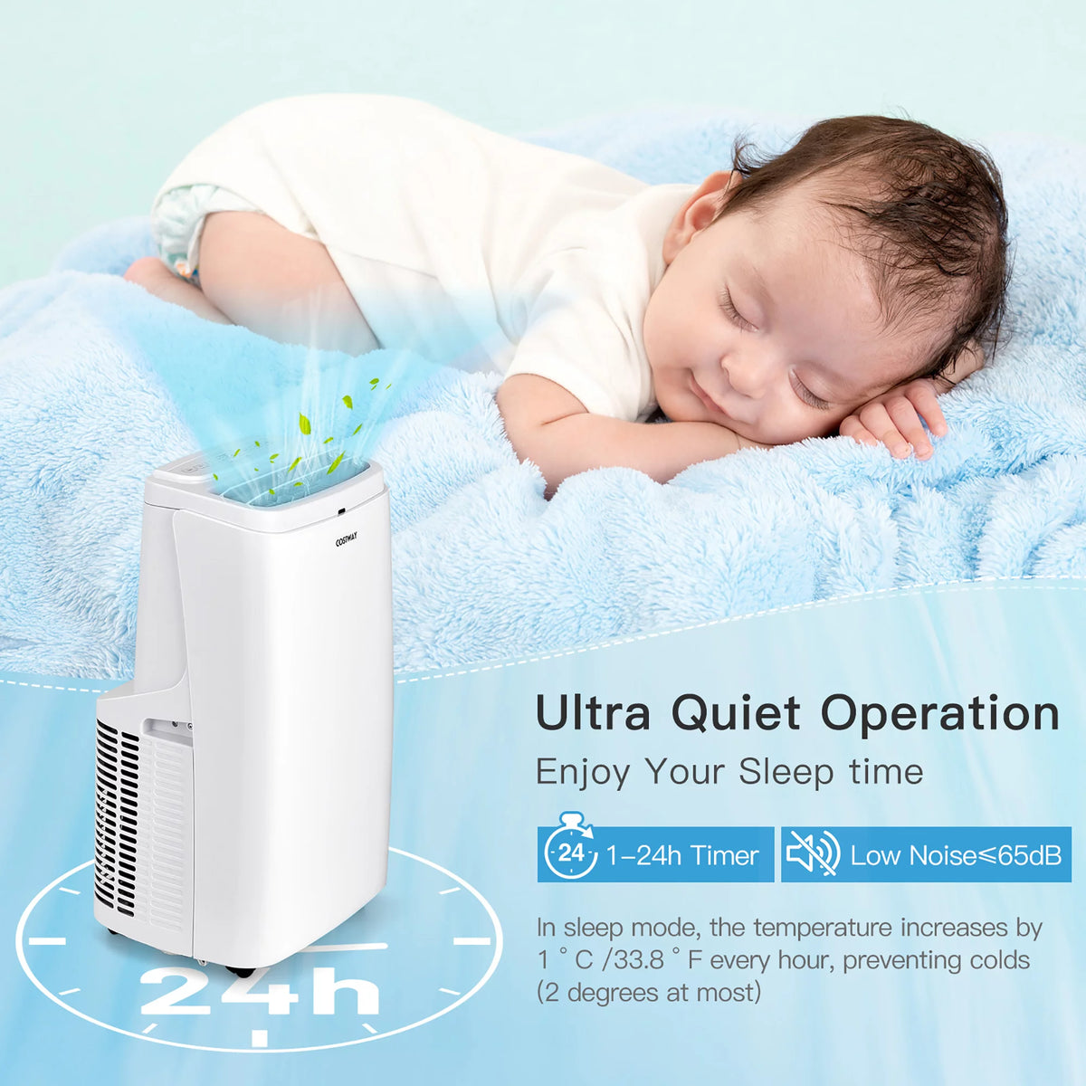 8150 BTU Portable Air Conditioner 3-in-1 Q50488