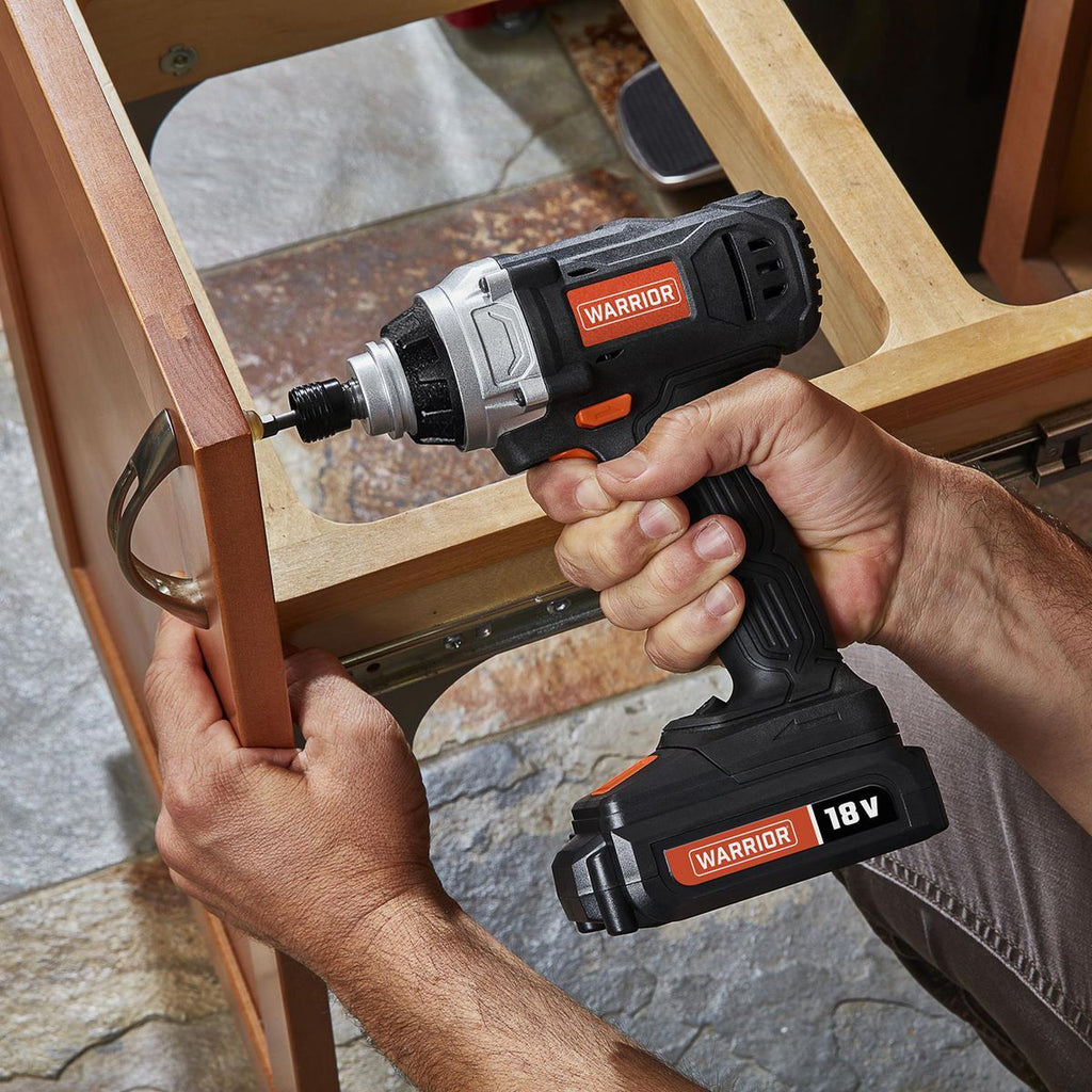 18V Cordless 1/4 in. Hex Impact Driver Kit with Battery and Charger V542497