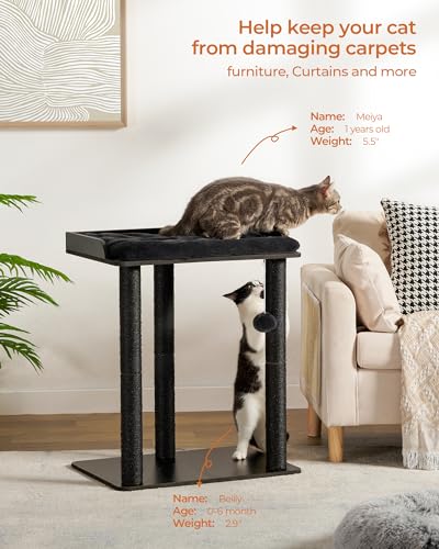 3-Tier Cat Tree Tower Condo with Sisal Scratching Posts F308
