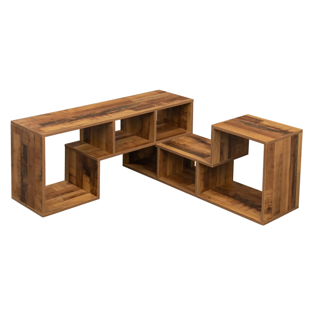 L-Shaped Oak Tv Stand U6997