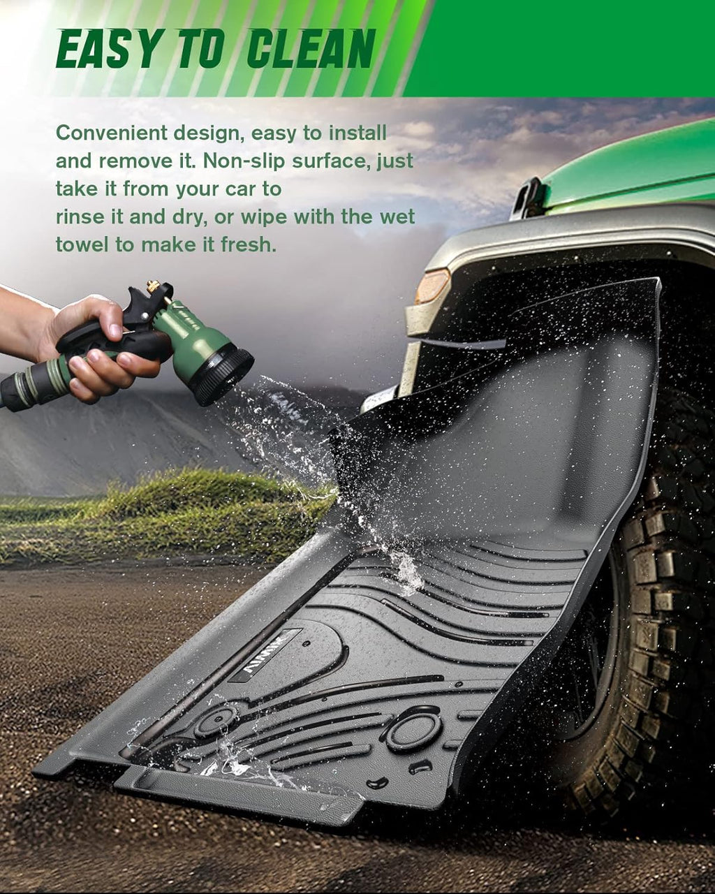 TPE All Weather Floor Liners for RAV4 1st and 2nd Row E344