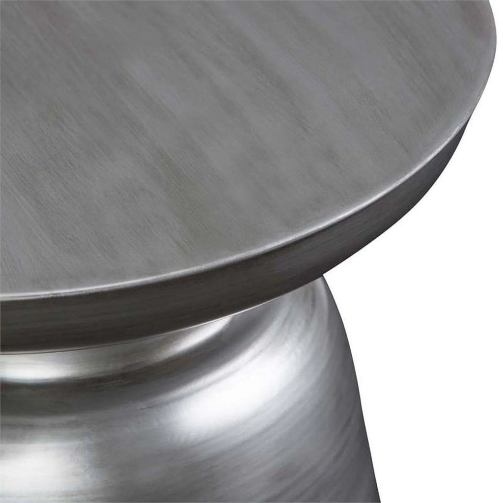 Silver Metal Accent Side Table A904807