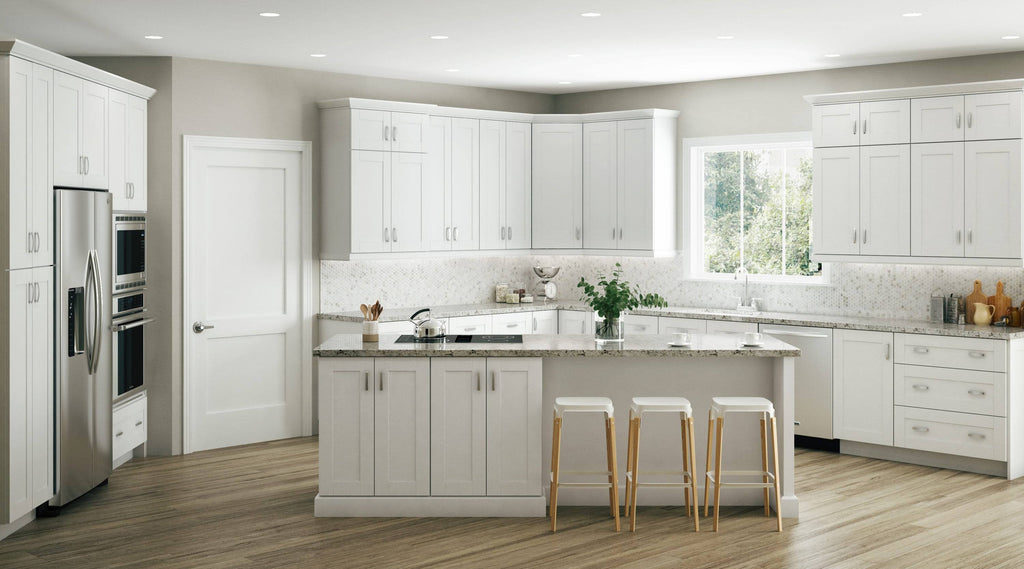 Vesper White Shaker Assembled Plywood Base Drawer Kitchen Cabinet B331467