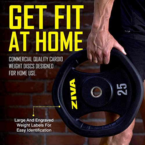 Adjustable Studio Barbell Weight Set - 6 Weight Plates, Knurled Chrome Bar, 2 Collars - 40 pounds F447