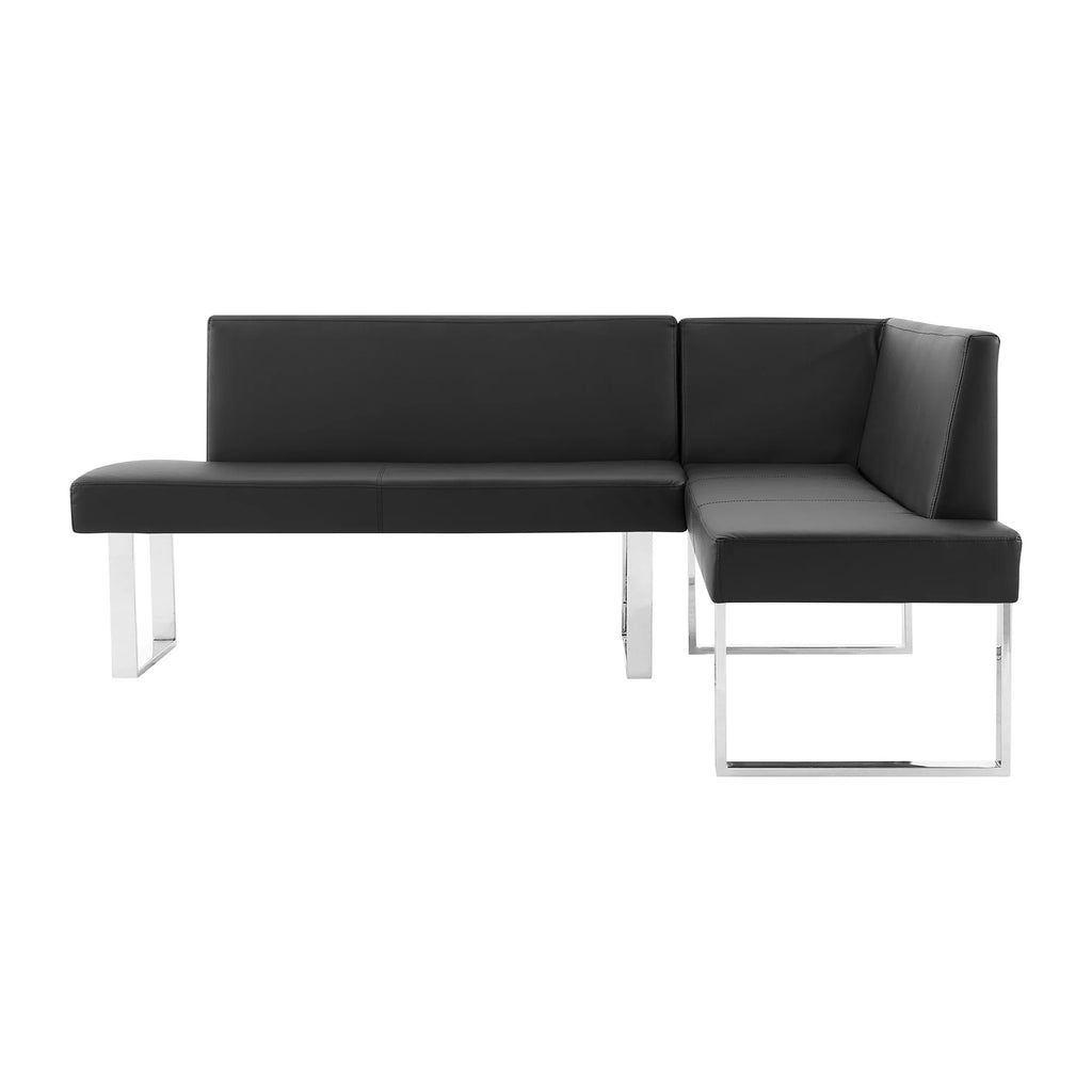 3-Piece Faux Leather & Wood Dining Set O373