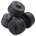 Adjustable Dumbbell Free Weight Set, Black C70302