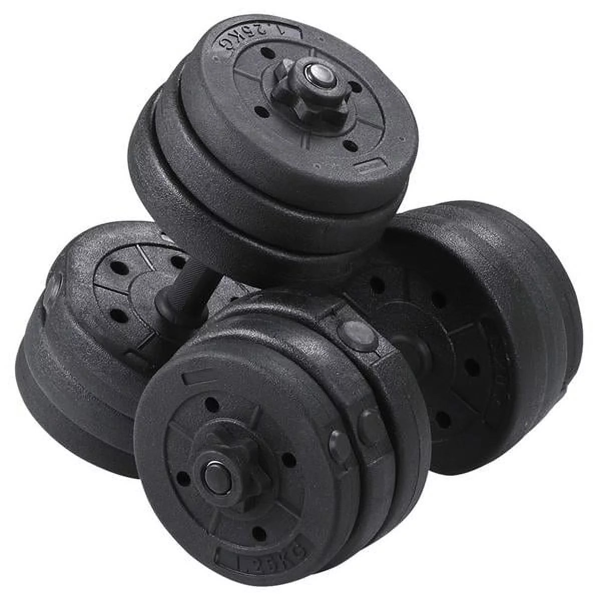 Adjustable Dumbbell Free Weight Set, Black C70302