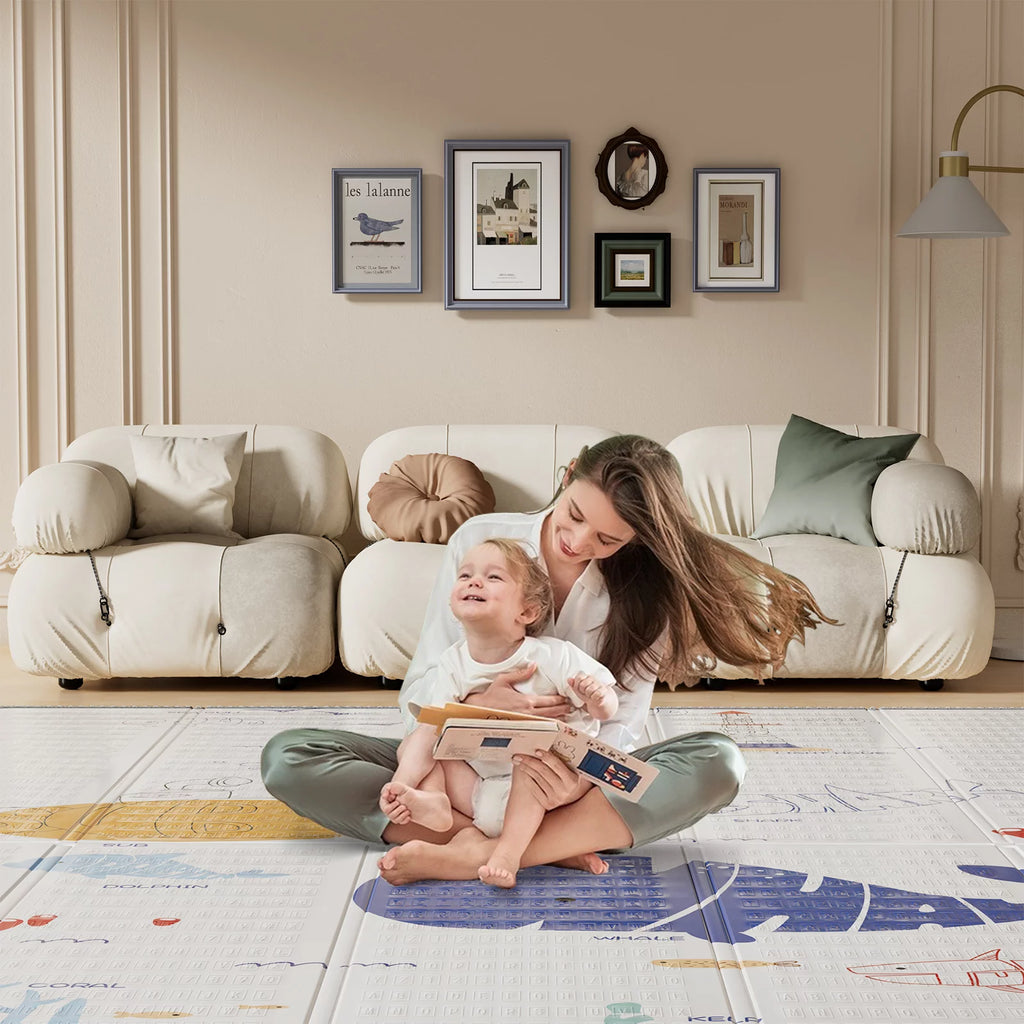 71x79 Inch Non-Toxic Waterproof XPE Foam Play Mat G841