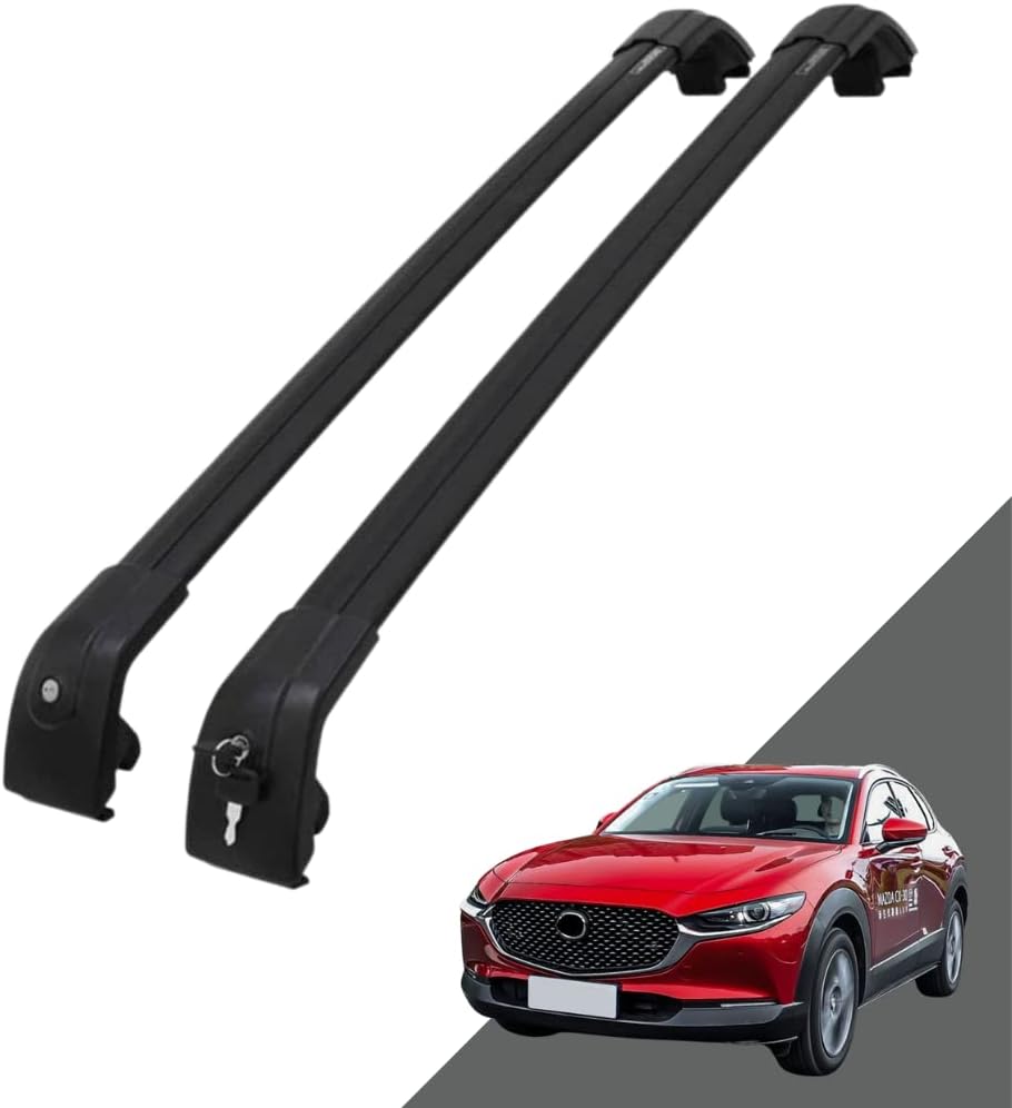 Black Cross Bars Roof Rack Side Rails V350