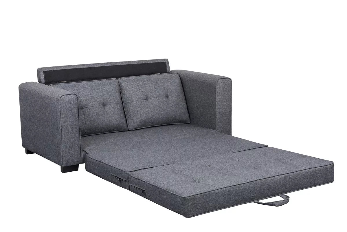 Convertible Sleeper Loveseat Dark Gray C663