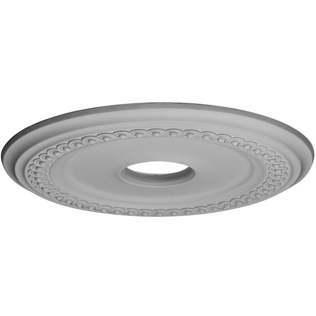 Classic Ceiling Medallion Hand-Painted Pot of Cream Crackle O129