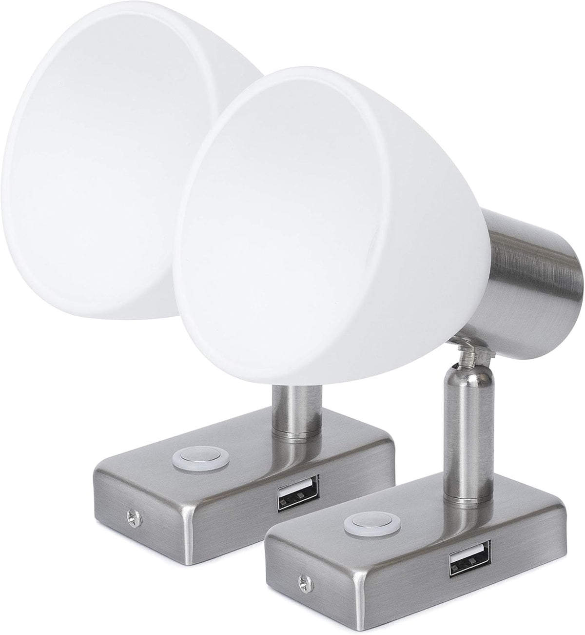 12V LED Reading Light with USB Port Dimmable Two Pack N693