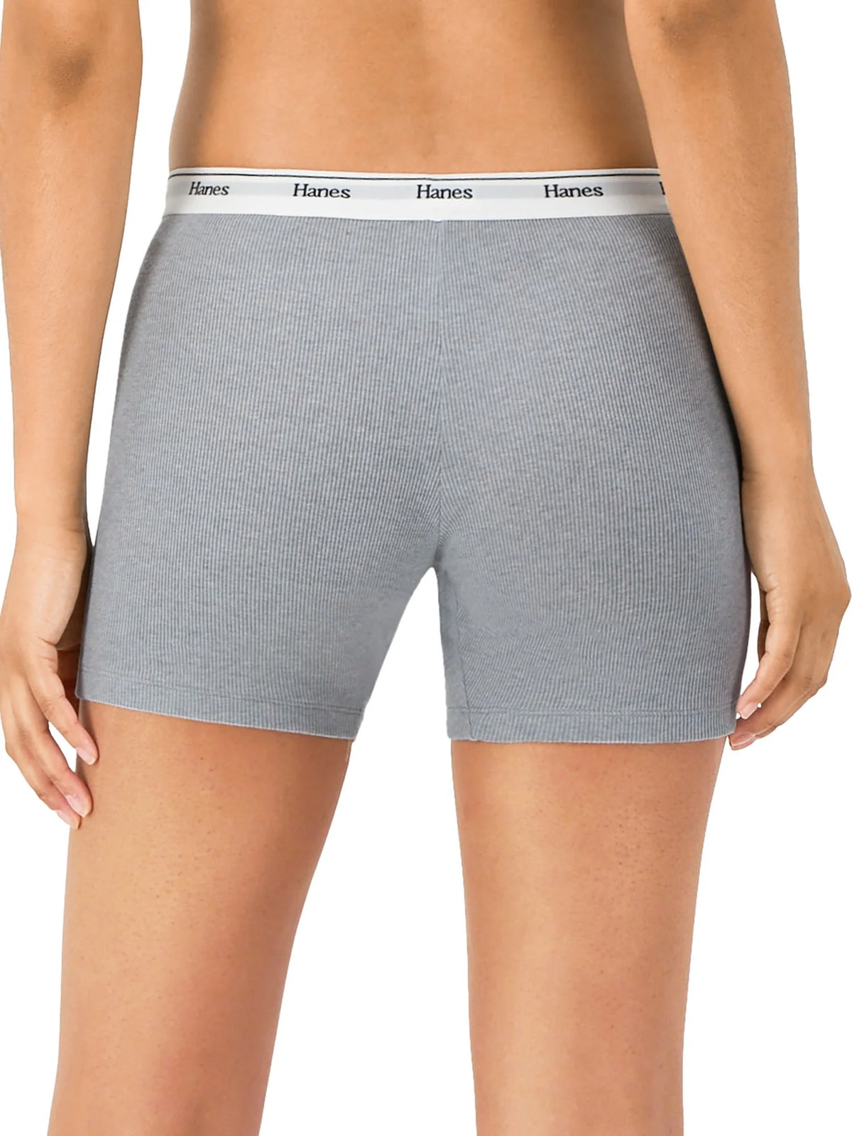Breathable Cotton Stretch Mid-Thigh Boxer Brief Underwear 4-Pack H6945