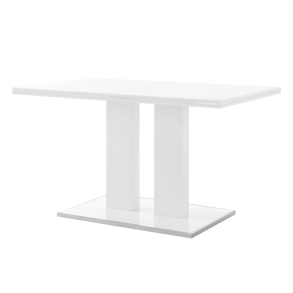 3-Piece Faux Leather & Wood Dining Set O373
