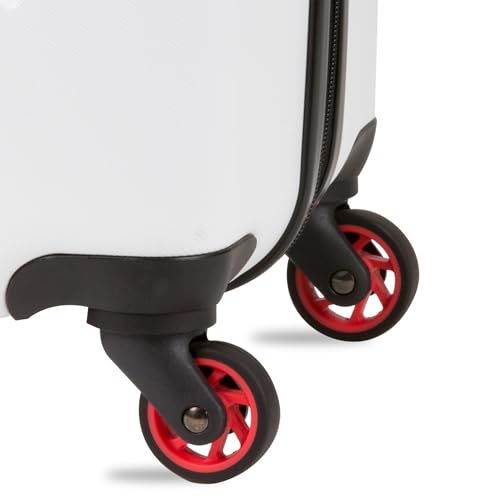 Hardside Expandable Luggage with Spinner Wheels, White, Carry-On 19-Inch F894769