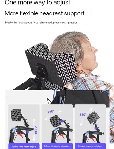 Reclining High Back Manual Wheelchair with Adjustable Leg Rest and Reversible Foot Pedal X2768