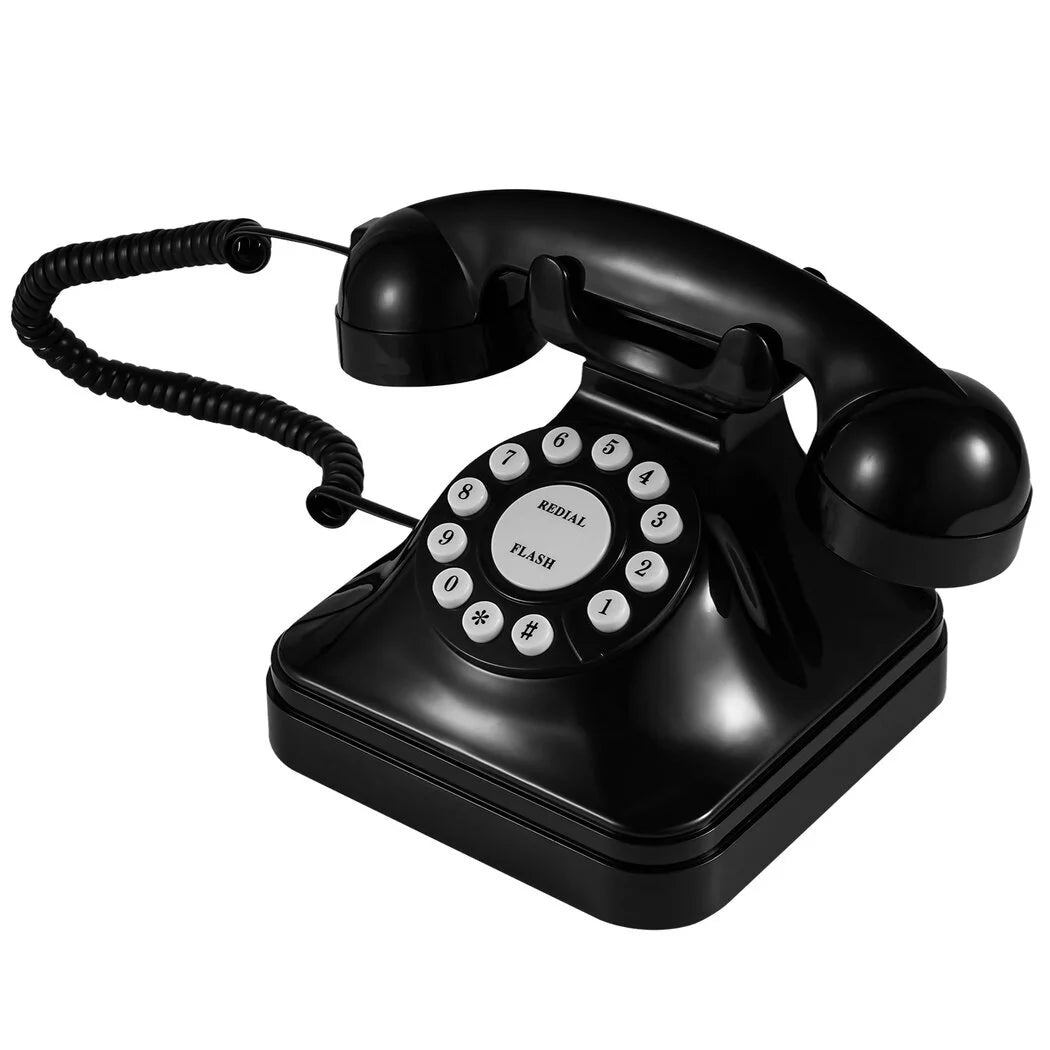 Black Corded Landline Desk Telephone X602289