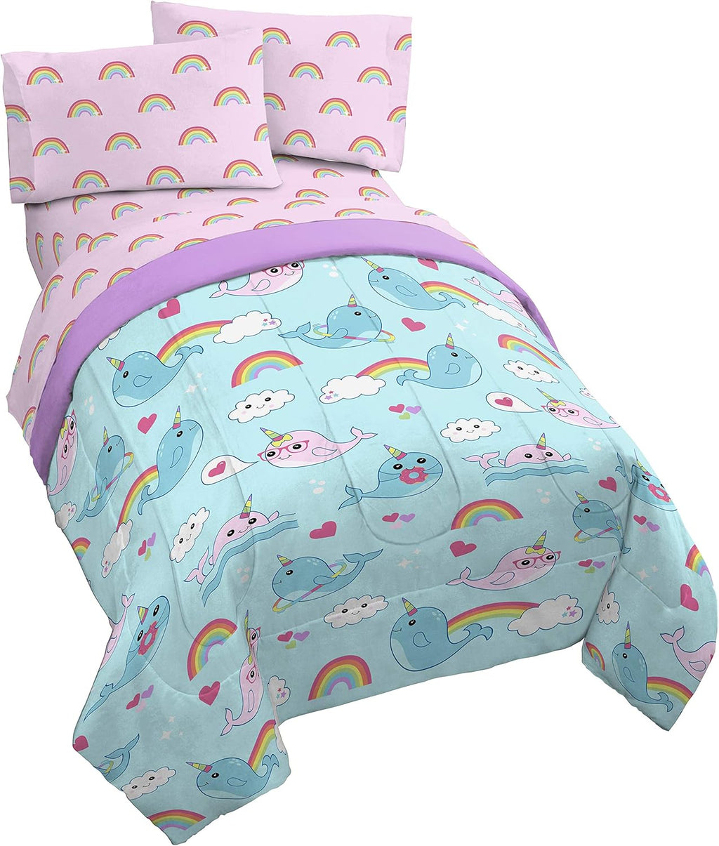 4 Piece Twin Bed Set Microfiber Y41181