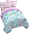 4 Piece Twin Bed Set Microfiber Y41181