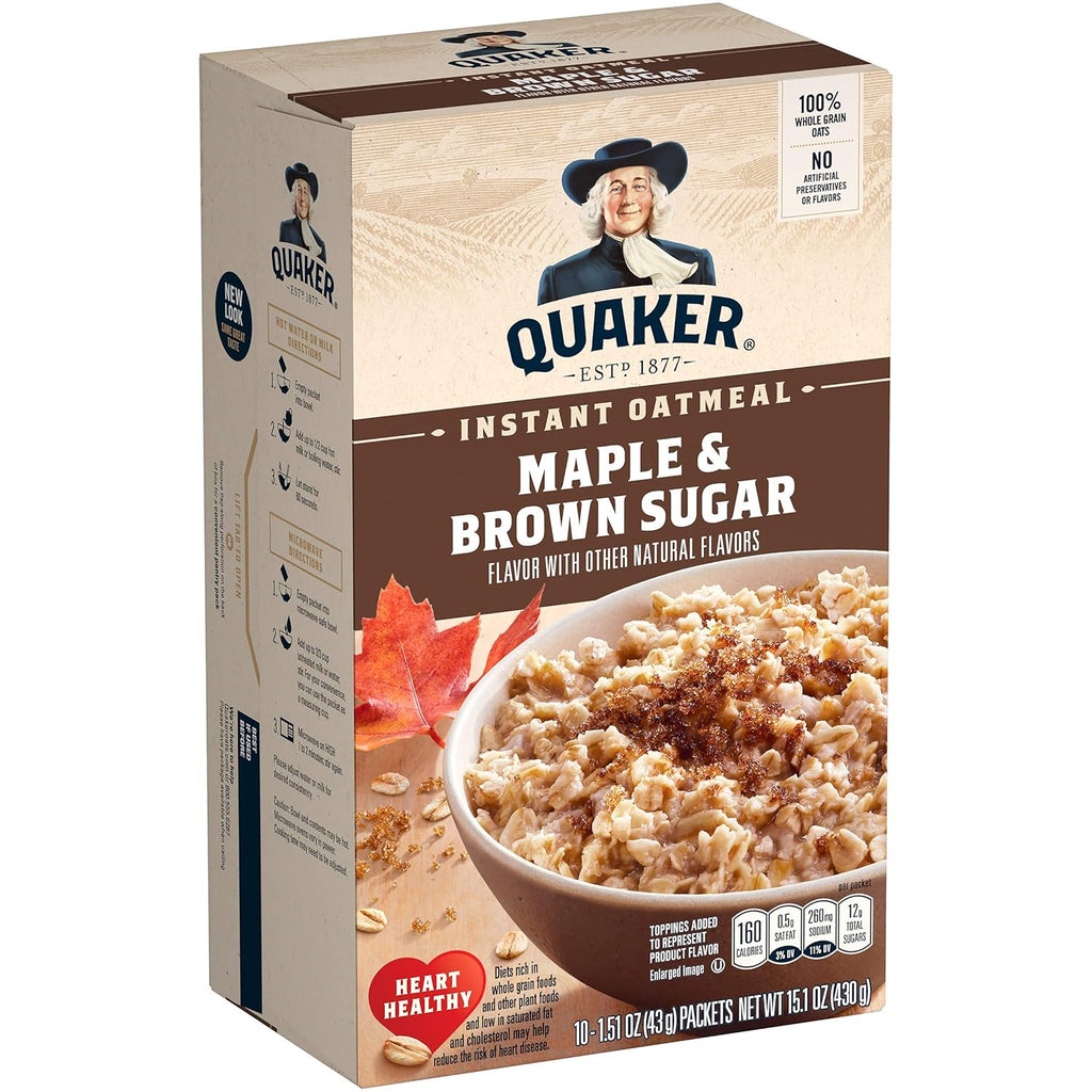 Maple Brown Sugar Instant Oatmeal 10 Ct S4361