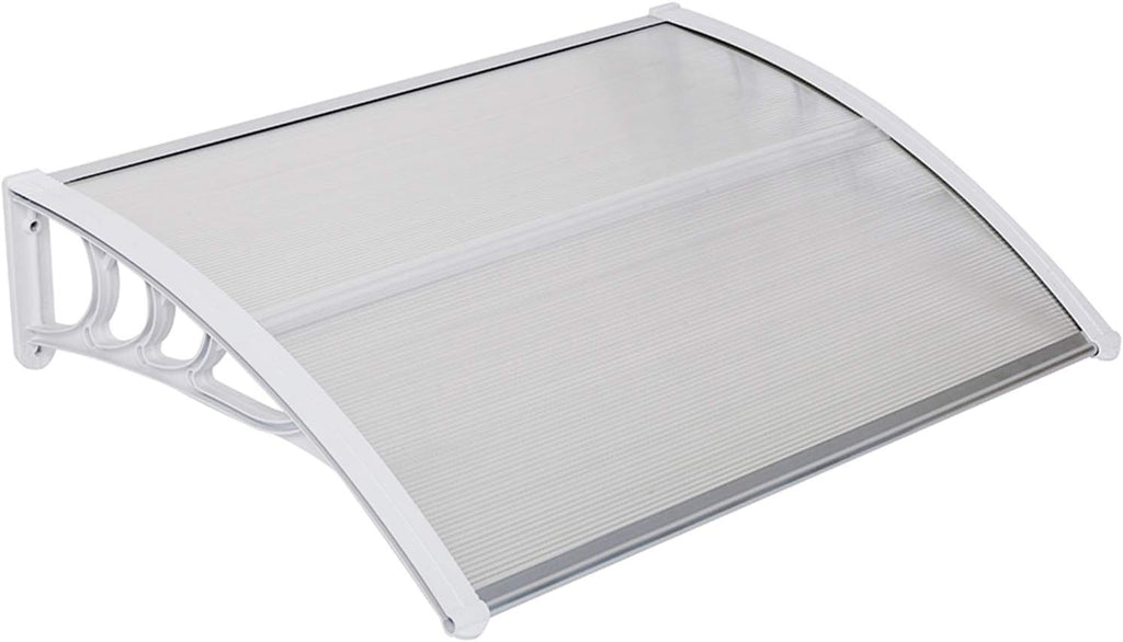 Polycarbonate Patio Door Awning Canopy 40 x 120 White E966811
