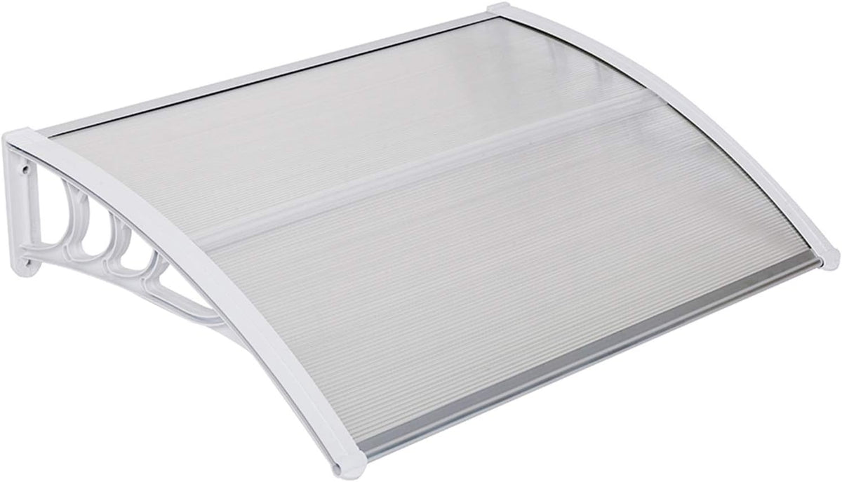 Polycarbonate Patio Door Awning Canopy 40 x 120 White E966811