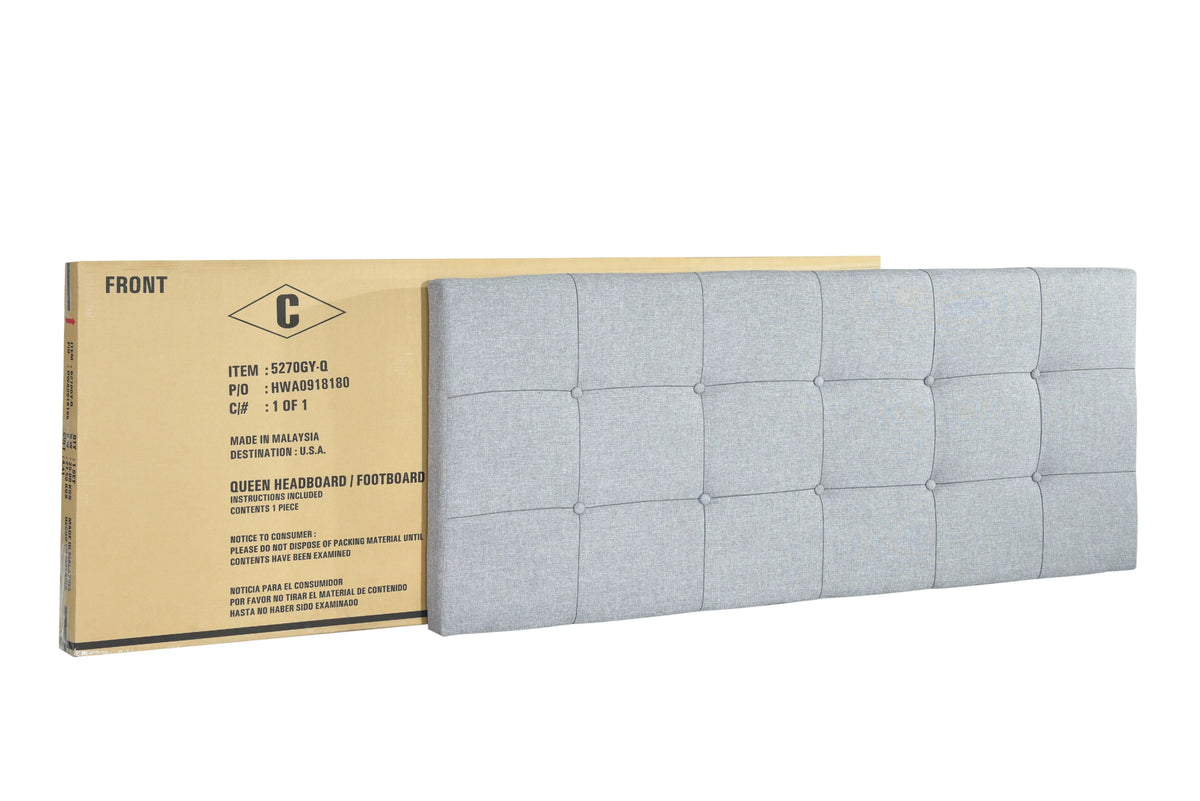 Gray Queen Panel Bed A315392