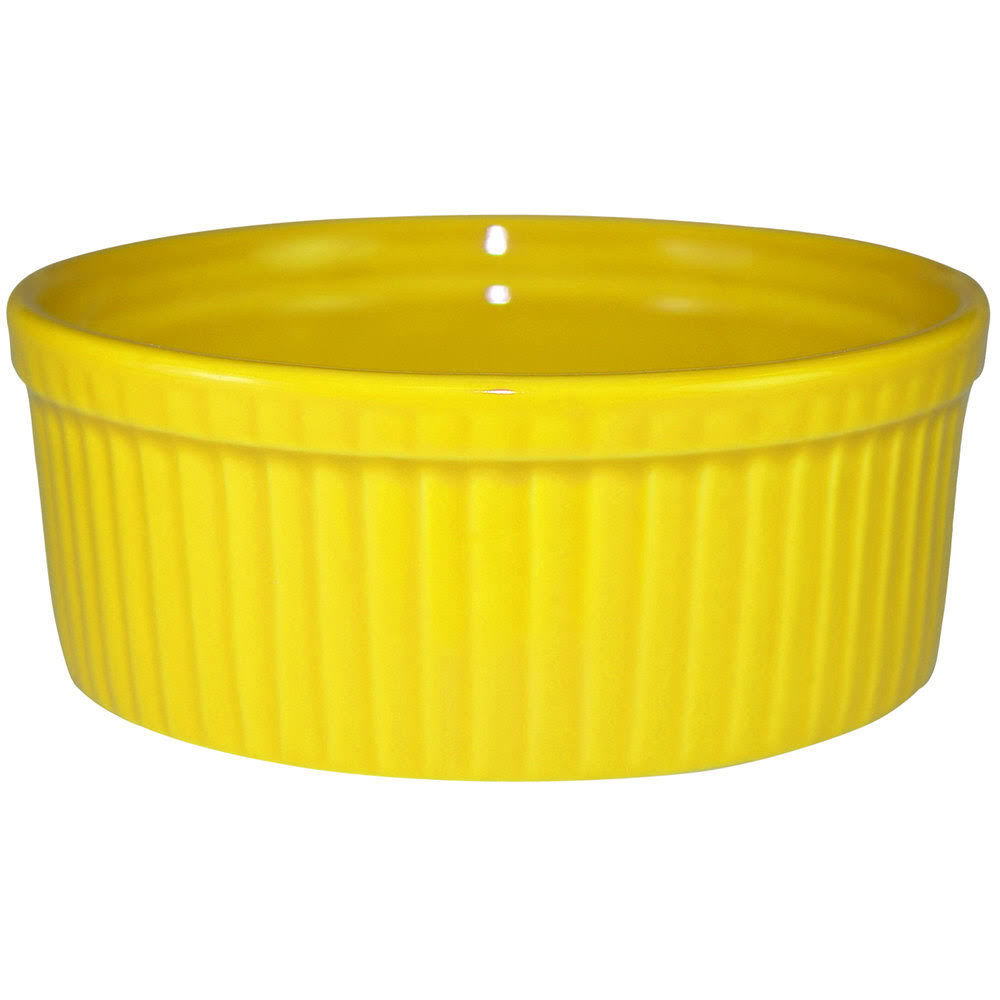Yellow Stoneware Fluted Souffle / Ramekin - 36/Case I907
