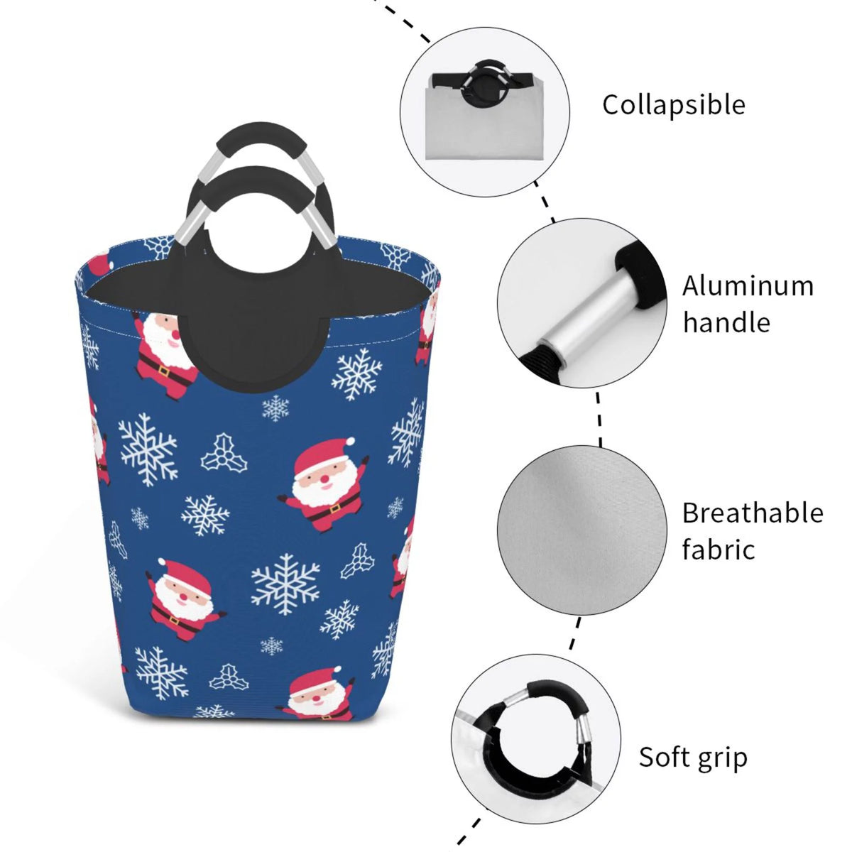50L Rectangular Waterproof Foldable Laundry Hamper E660