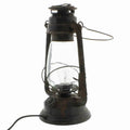 Rustic Black Electric Camp Lantern N78434