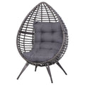 Indoor Outdoor Wicker Egg Chair with Cushion E768