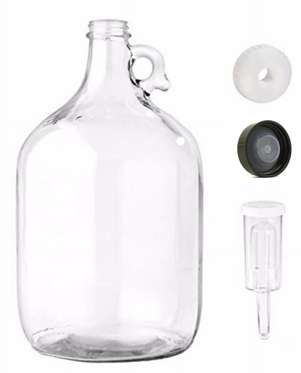 One Gallon Glass Jug with Lid and Cap A324