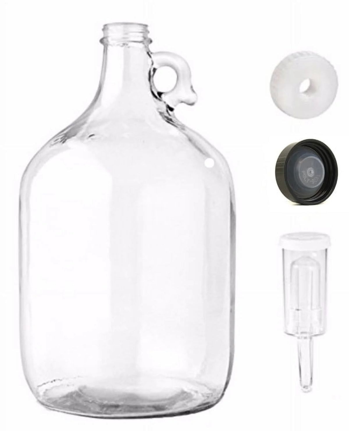 One Gallon Glass Jug with Lid and Cap A324