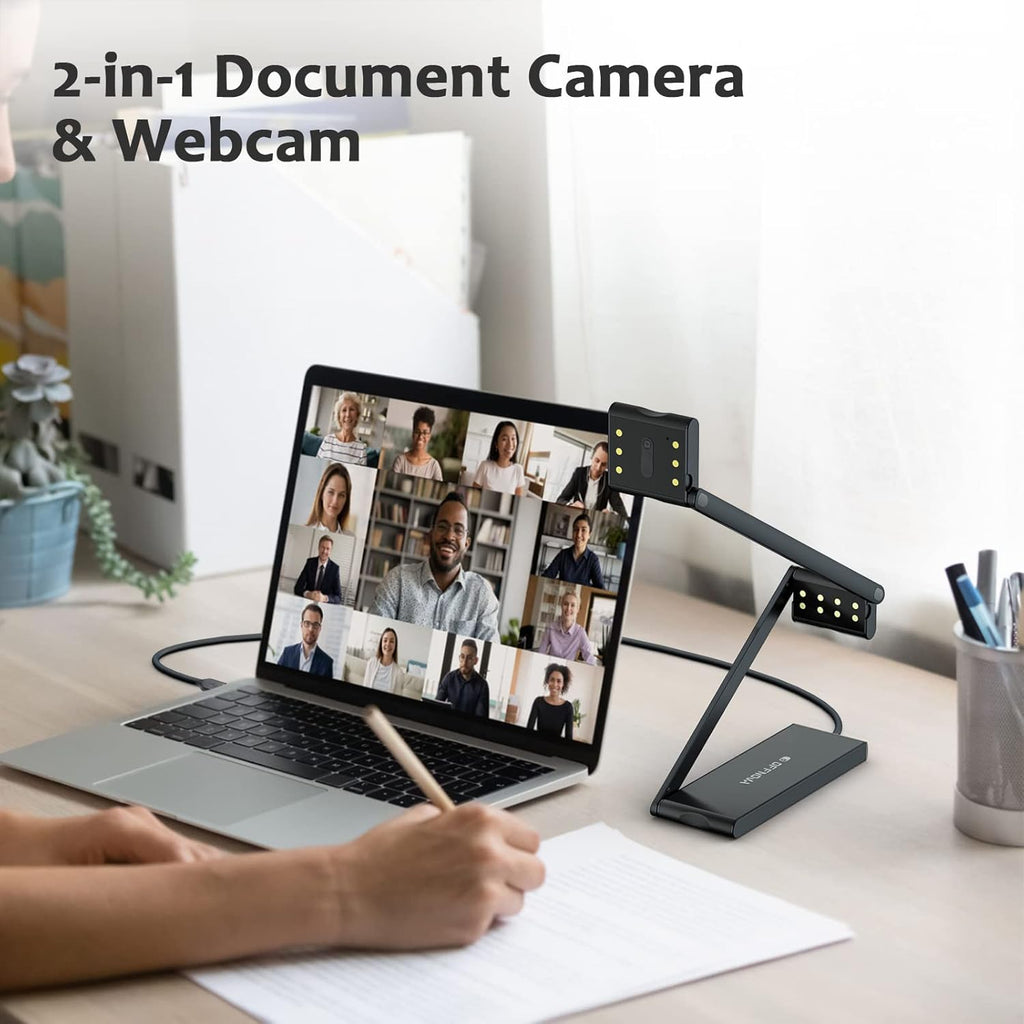 USB Document Camera and Webcam, 13MP P2435