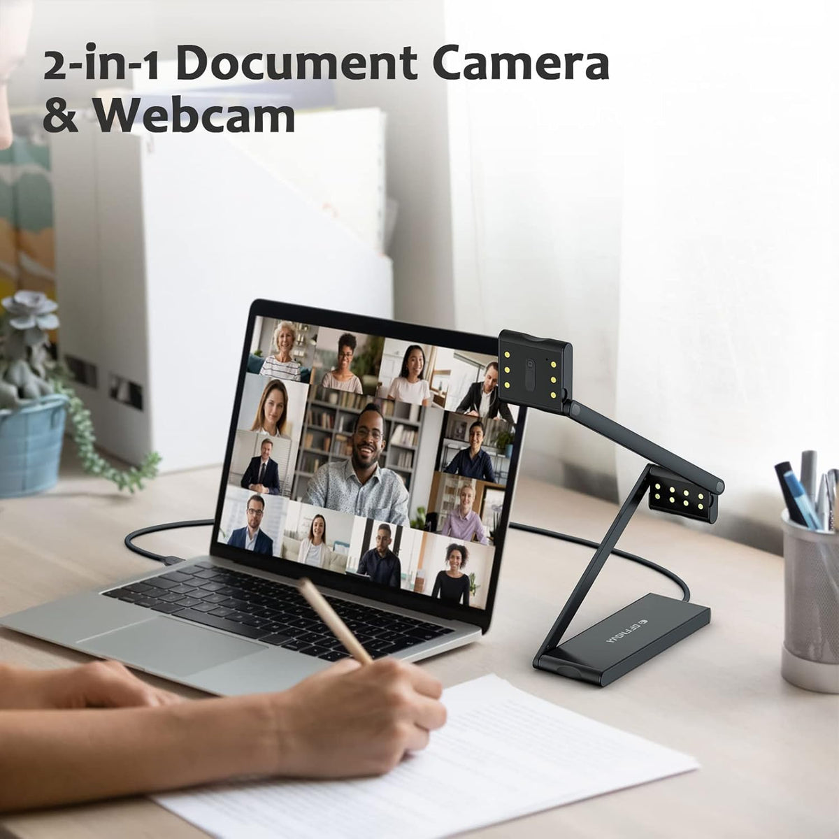 USB Document Camera and Webcam, 13MP P2435