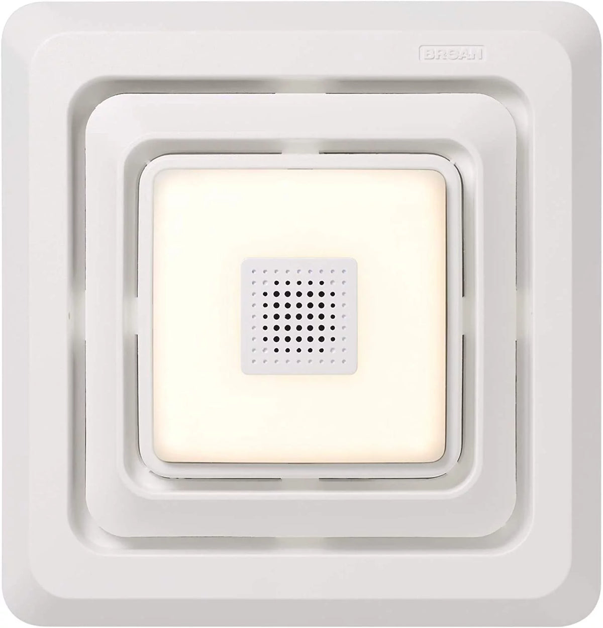 White Bathroom Exhaust Fan with LED Light C279936