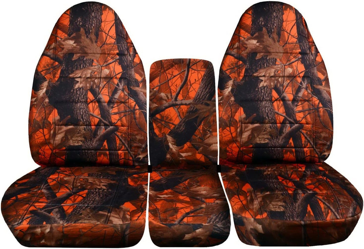 Camo Truck Seat Covers for 40/20/40 Split Bench Front Seat S152720