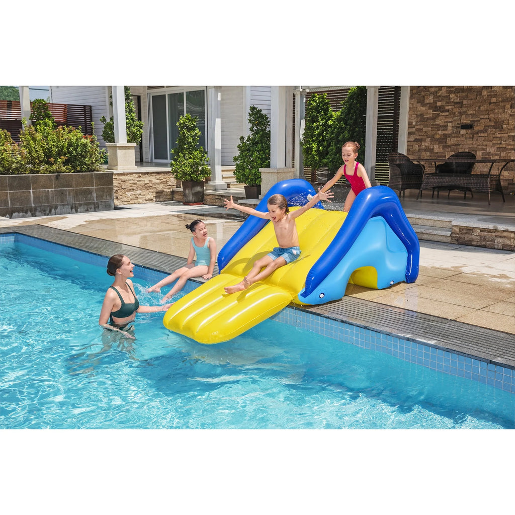 Giant Inflatable Pool Water Slide with Built-In Sprinkler U433054