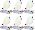 4 Inch Selectable Dimmable Ultra-Thin LED Recessed Light, Pack of 6 M406489