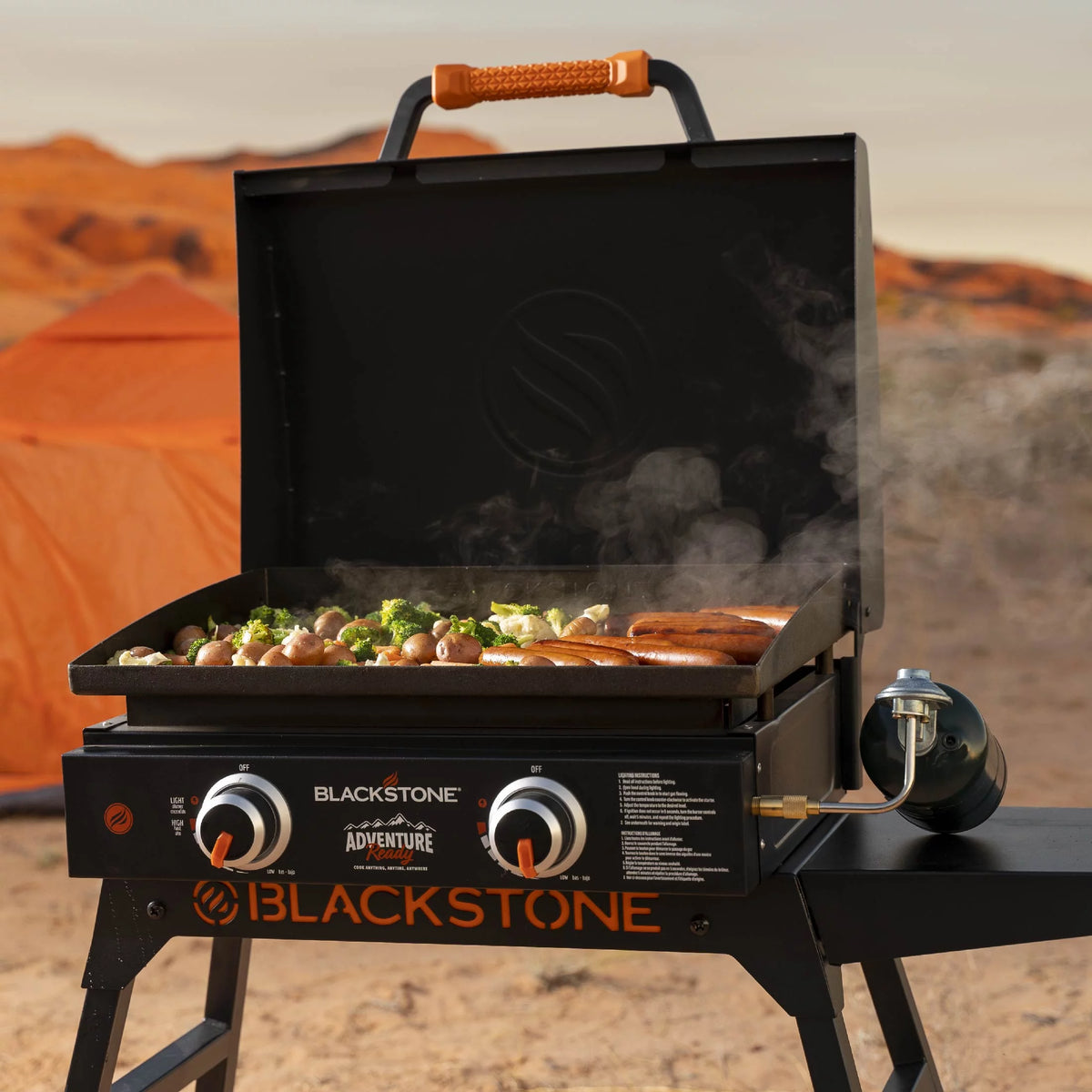 22 Propane Griddle with Stand and Adapter Hose R52178