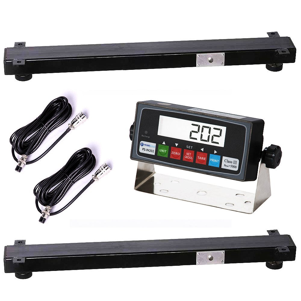 10000lb Two Weigh Bar and One Indicator Set (24") V969