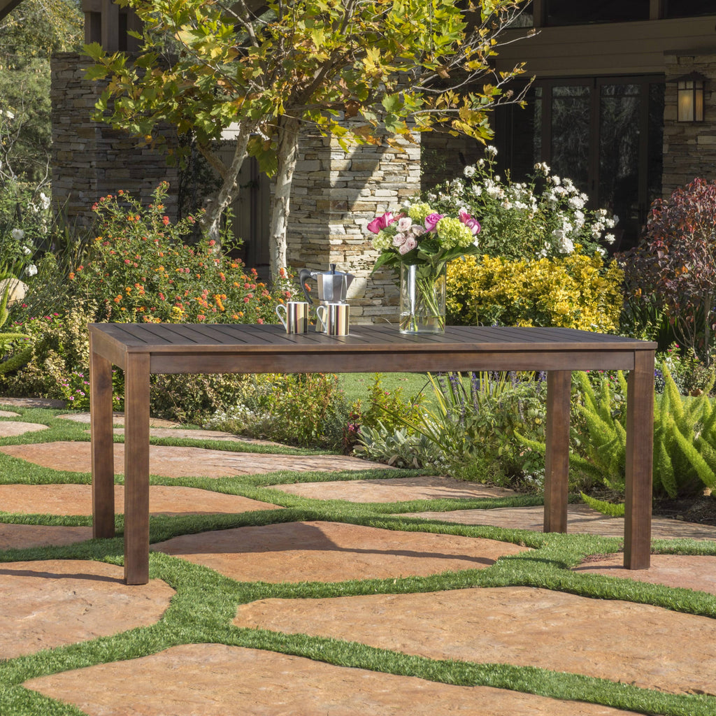 Acacia Wood Rectangle Dining Table Q621