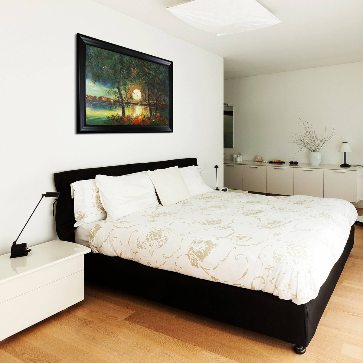 Black Satin Frame Canvas K3027