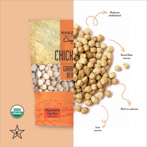 Organic Chickpeas 7lb Garbanzo Beans Non-GMO Gluten Free Kosher Lentils A219