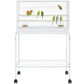47 Bird Cage with Slide-Out Tray and Rolling Stand Q116