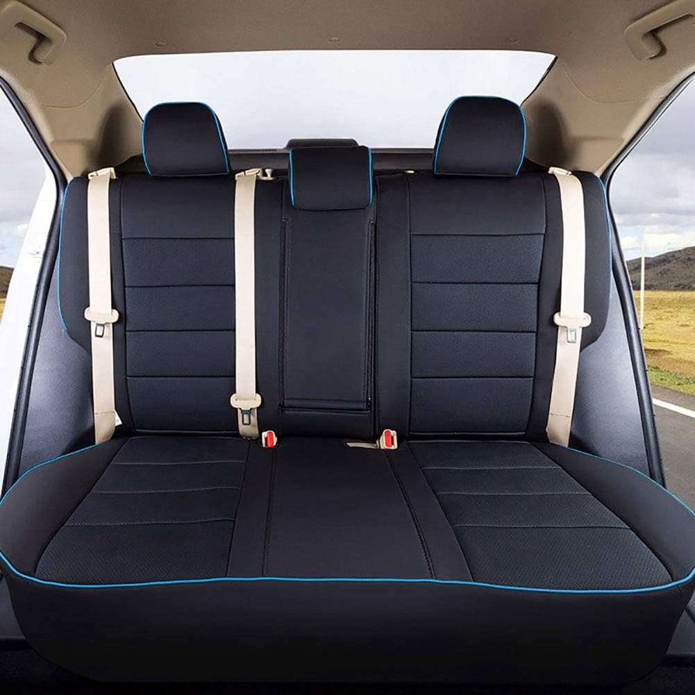 Black Leatherette Car Seat Covers for Toyota Tundra H80665