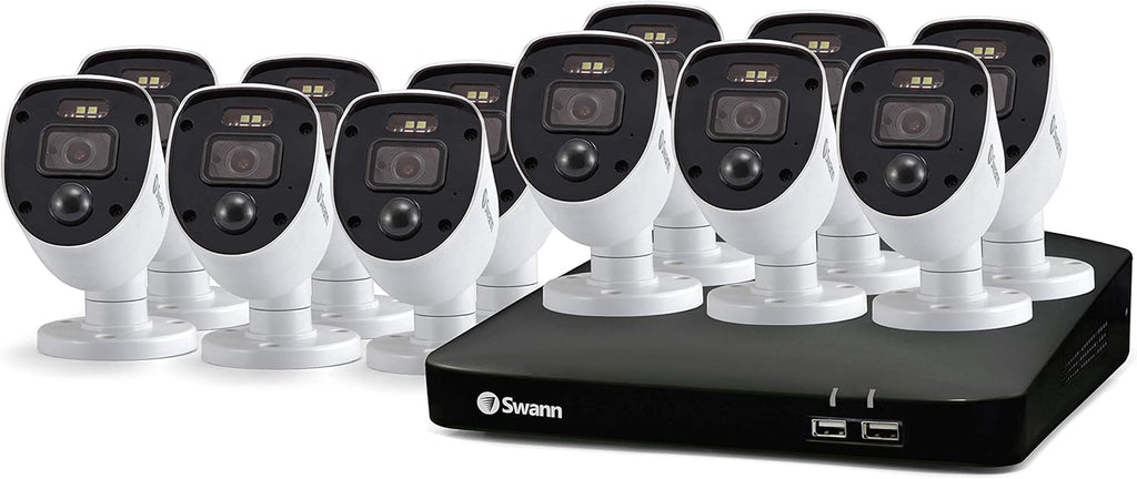 16 Channel 12 Cameras DVR CCTV Wired Surveillance System L210812
