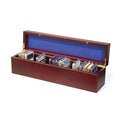 Mahogany Wood Grain Coin Box for 50 Slabs D588