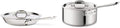 10 Inch Stainless Steel Fry Lid and 3-Quart Stainless Steel Sauce Pan with Lid T18626